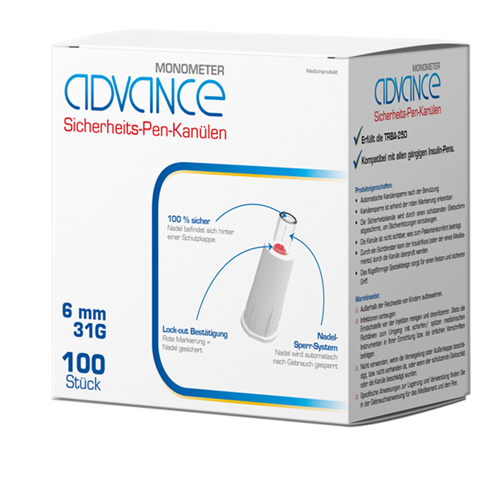 ADVANCE Monometer SH-PK, 6mm/31G , 100 Stk.